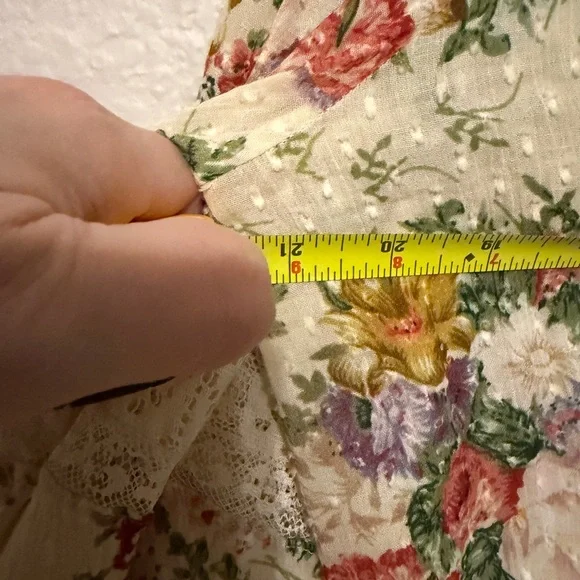 LoveShackFancy Cream Floral Blouse - Picture 7 of 8